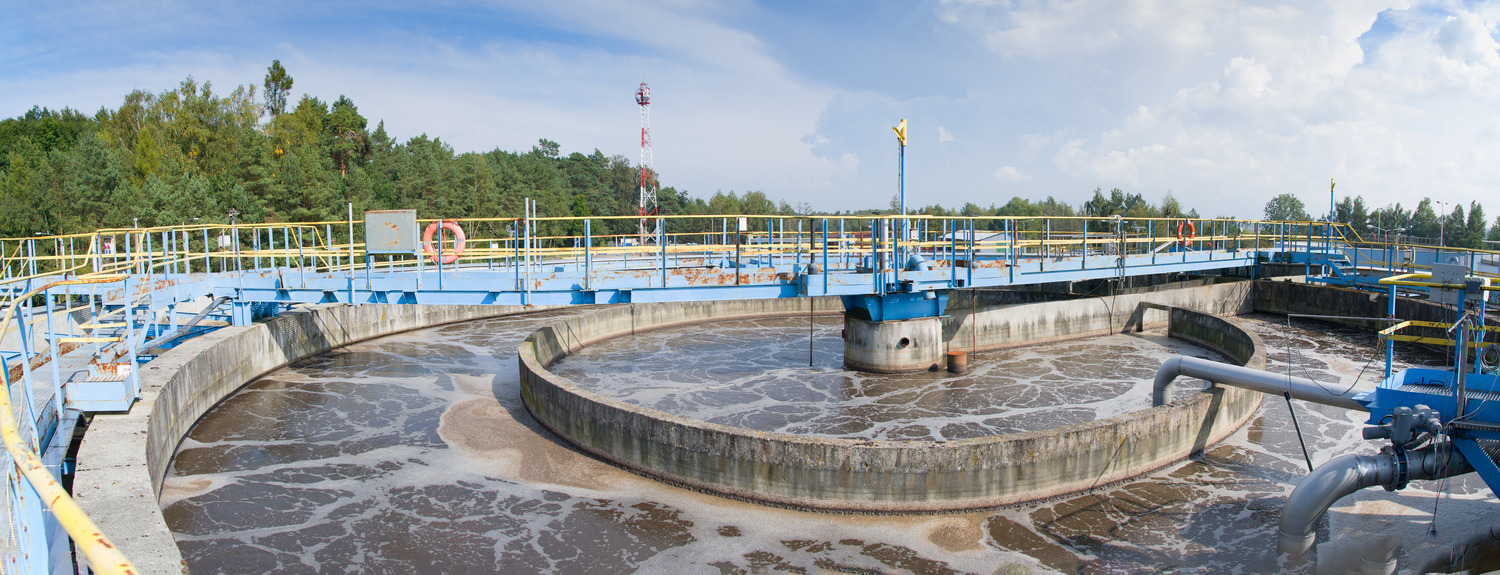 The Solid Contact Clarifier Tank type Sludge Recirculation process in Water Treatment plant. Rewal. Poland